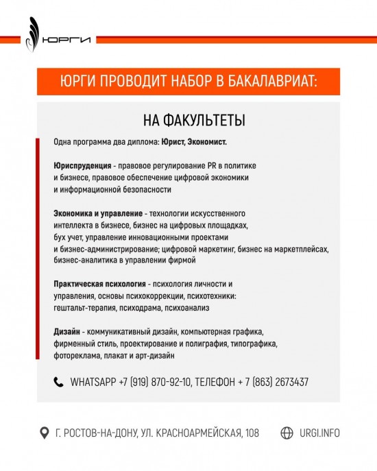 Набор на бакалавриат, магистратуру и аспирантуру до 20 сентября 2025 года: